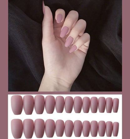 Frosted Ballet Fake Nails