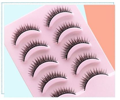 Natural Short Cross False Eyelashes