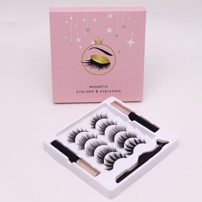 Magnetic Eyelashes With Eyeliner Set & Stencil