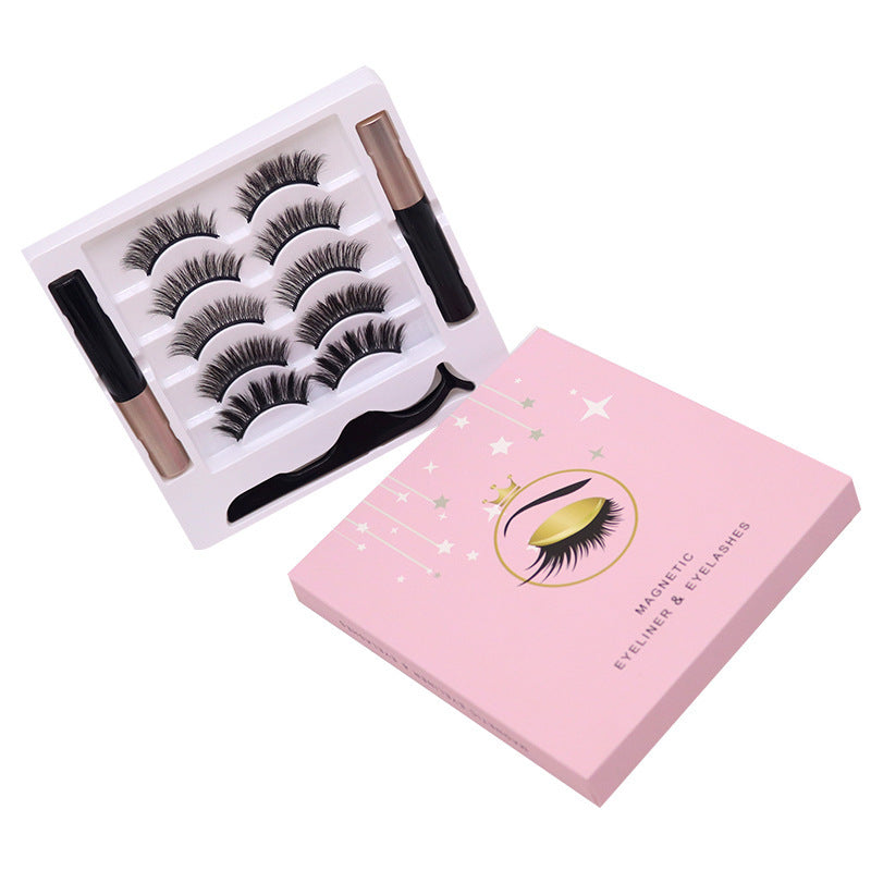 Magnetic Eyelashes With Eyeliner Set & Stencil