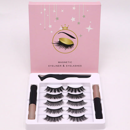 Magnetic Eyelashes With Eyeliner Set & Stencil