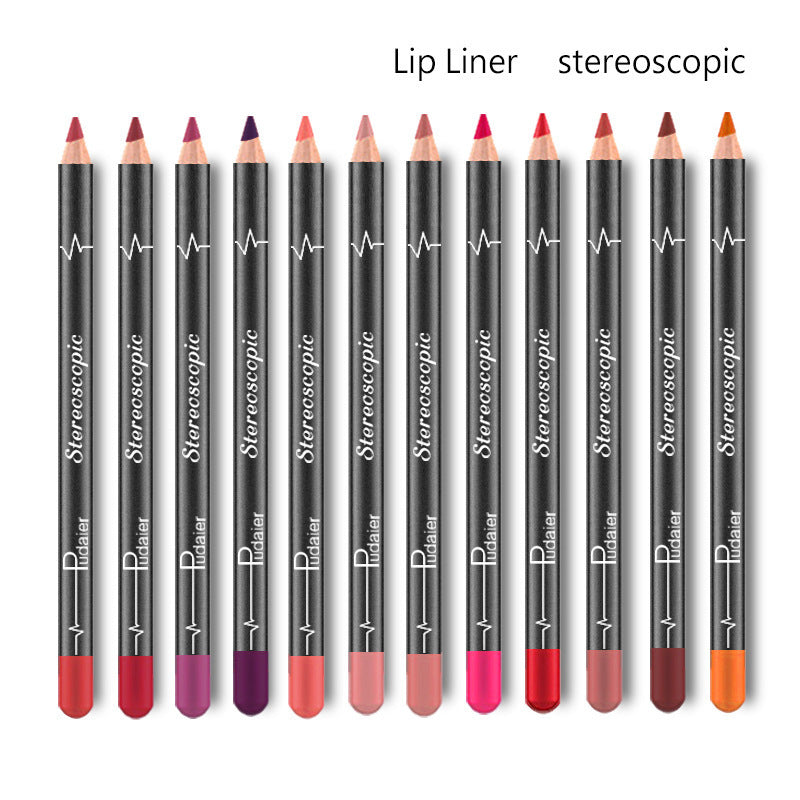 Waterproof Lip Liner 12 Colors