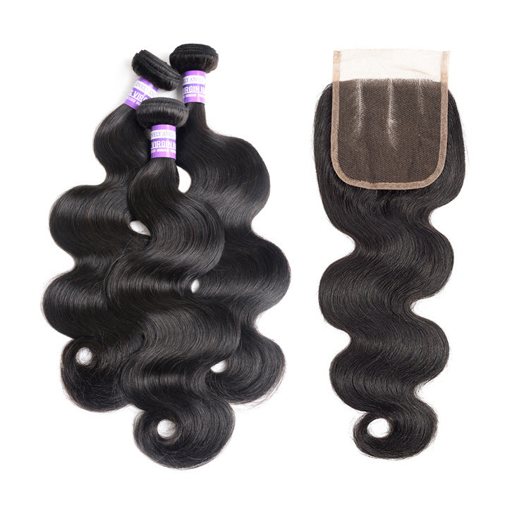 Human Hair Bundles with Closure