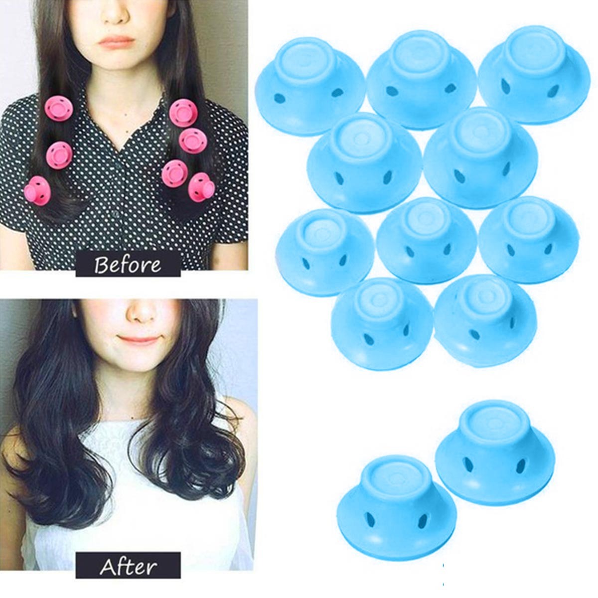 Soft Rubber Magic Hair Care Rollers