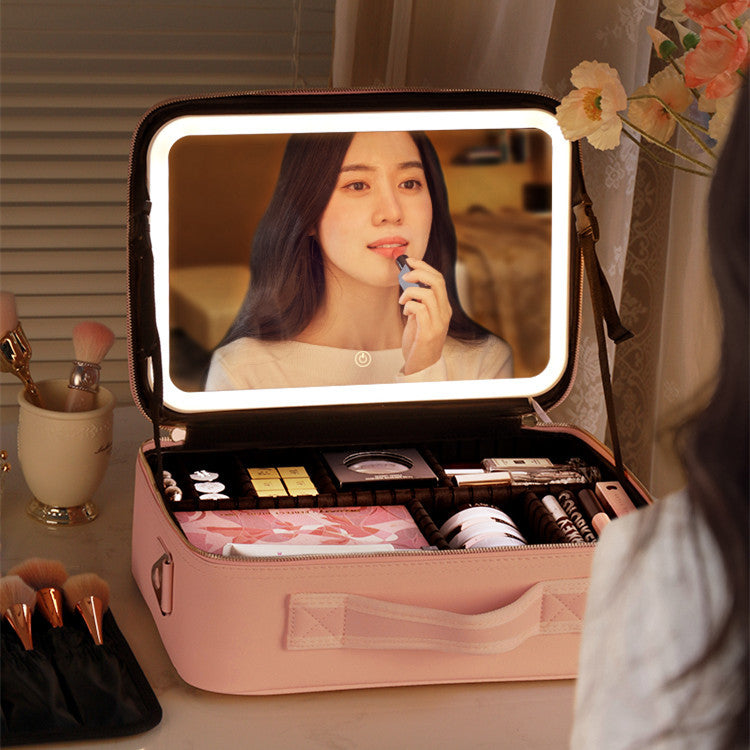 makeup case with mirror