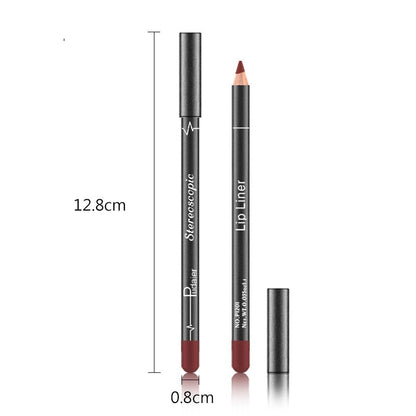 Waterproof Lip Liner 12 Colors