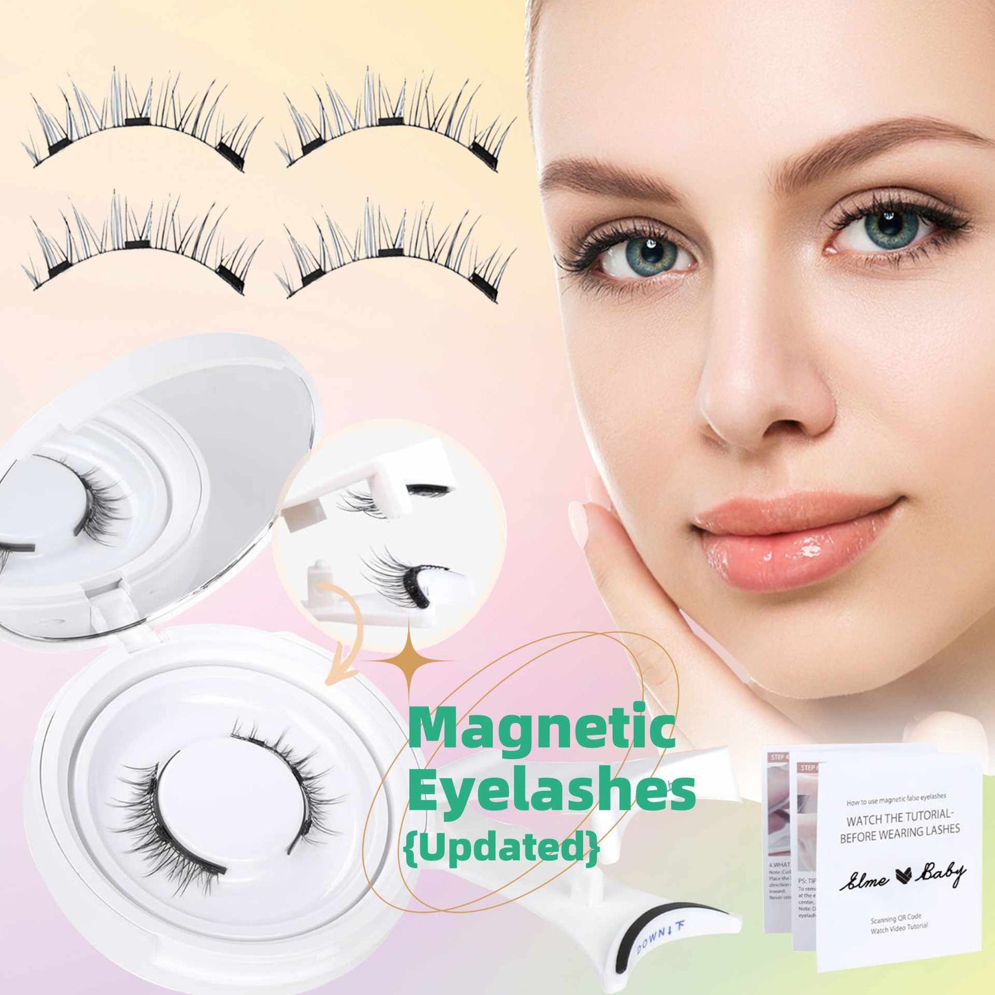 Magnetic Suction Eyelashes with Kit