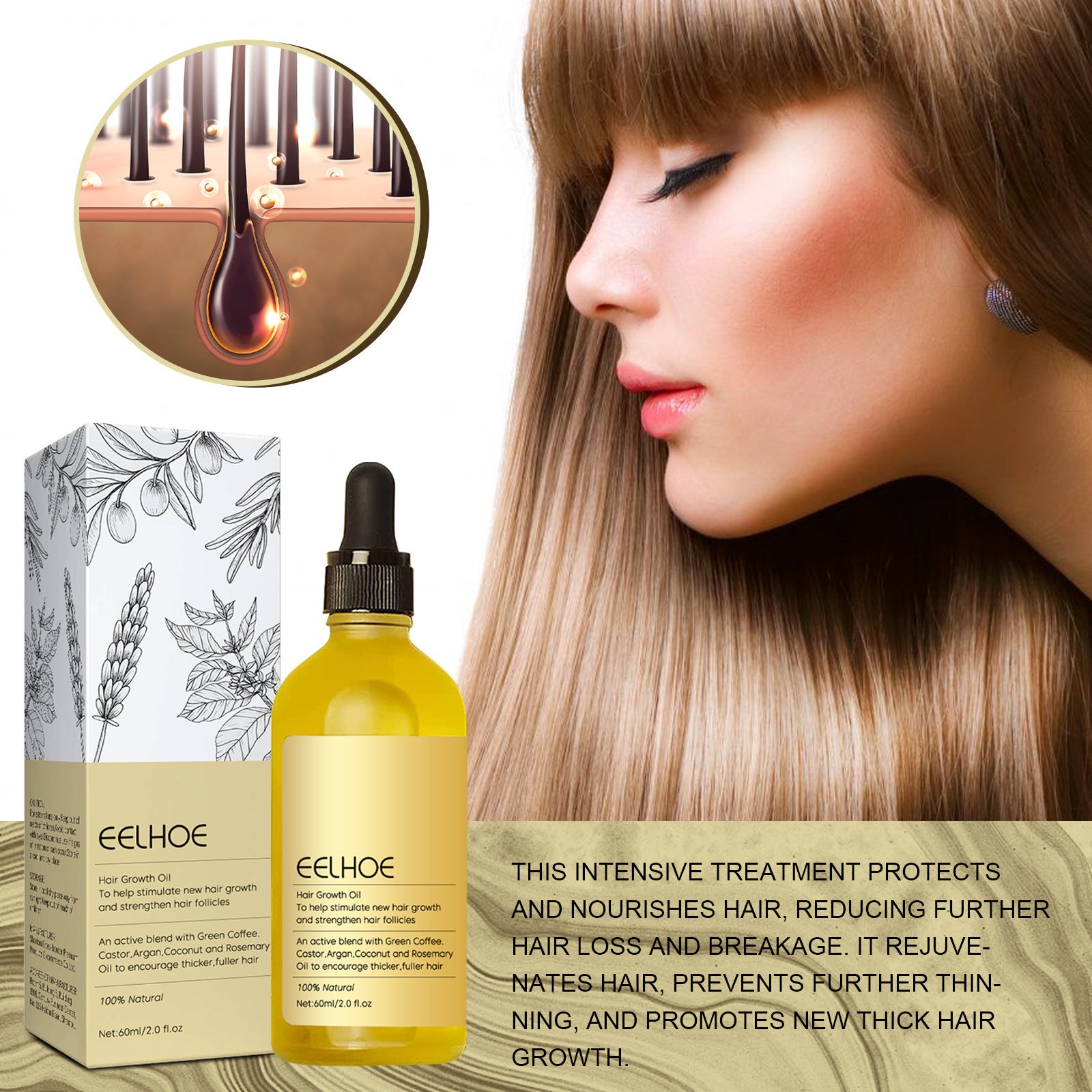 Hair strengthening oil